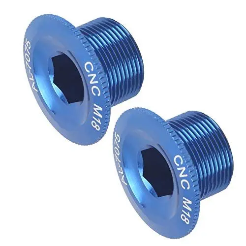 Produktbild: Kurbel-Schraubkappe, Kurbelarm-Befestigungsschrauben, Fahrradzubehör, 2 Stück, für Prowheel Hollow Integrated Kurbelgarnitur (M18 blau)