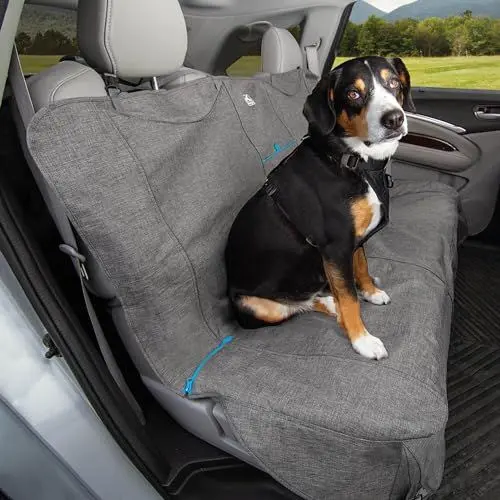 Produktbild: Kurgo Anti-Rutsch-Hunde-Autositzbezug, Haustier-Rückensitzbezug, wasserdicht, rutschfest, Autositz-Schutzhülle, Grau, 55