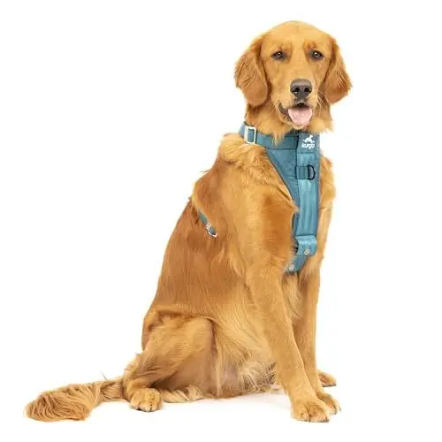 Produktbild: Kurgo TRU-Fit Hundegeschirr, Crash-Test-erprobtes Auto-Sicherheitsgurt, Für Hunde von 2 bis 5 kg, Größe L, Tinte Blau