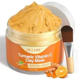 Produktbild: Kurkuma Vitamin C Tonmaske, Kurkuma Gesichtsmaske für dunkle Flecken, Mitesser, Vitamin C Maske Gesicht Zur Reinigung der Poren Verbesserung eines ungleichmäßigen Hauttons, 150g