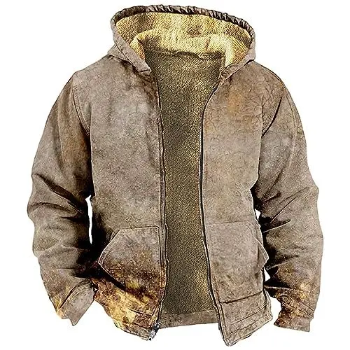 Produktbild: Kurz Mantel Für Herren,Dünner Mantel Herren Stylische Mantel Herren Leichte Regenjacke Atmungsaktiv Herren Multifunktionsjacke Herren Moderne Übergangsjacke Herren Herren Jacke Sommerjacke(L,Khaki)