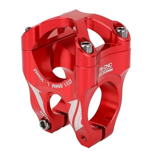 Produktbild: Kurzer Lenkervorbau, Mountainbike-Vorbau, Leichte Aluminiumlegierung, Fahrräder (Rot)