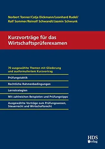 Produktbild: Kurzvorträge für das Wirtschaftsprüferexamen