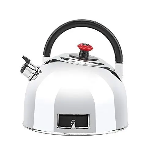 Produktbild: ANKROYU 60-Minuten-Küchentimer Aus Edelstahl, Teekannenförmiger Küchentimer, Mechanischer Aufziehtimer, Mechanische Eieruhr Teekannenform, Countdown-Erinnerungstool Für Küchen, Büros, Labore