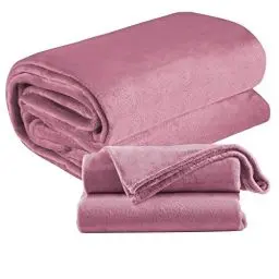 Produktbild: Kuscheldecke flauschig 220 x 240 cm | Fleecedecke | Tagesdecke | Sofadecke | Kuschel Decke | Warmhaltedecke | Kuscheldecke warm | Wohndecke | Überwurfdecke (220 x 240 cm Promo Pink)