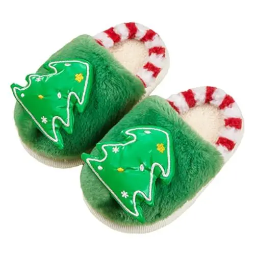 Produktbild: Meggsnle Damen Hausschuhe Weihnachten Schlappen Plusch Hausschuh Plüsch Herren Winter Memory Foam Innen Wärme Schuhe rutschfeste Slippers Unisex