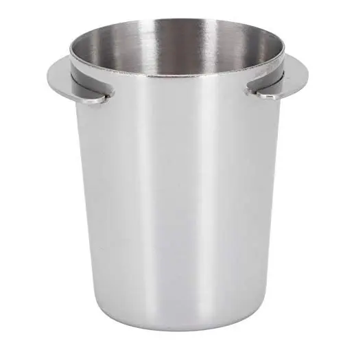 Produktbild: Kaffee-Dosierbecher, 51 Mm Edelstahl-Kaffeemaschinengriff, Dosierbecher, Becher, Kaffeepulver-Zufuhr, Kaffeemaschinenteile für Milchtee-Shops, Häuser, Cafés, Silber