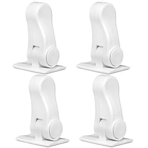 Produktbild: Kuuleyn Baby-Sicherheitsschloss, Kinder-Schubladenschloss, ABS, 4-teiliges Türgriff-Kindersicherungsschloss, Baby-Schutz Für Schrank, Kleiderschrank, Schublade, Fenster, Baby-Sicherheits-Set