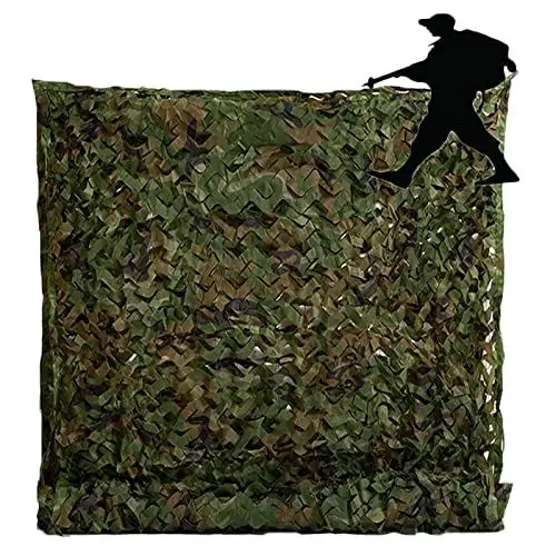 Produktbild: KUWAI Tarnnetz Bundeswehr Schattiernetz Camouflage Netz Outdoor, 1.5x2m 2x3m 2x7m 3x3m 3x9m 4x6m 4x9m 6x10m 10x12m Für Gartenzaun, Jagd, Militärversteck Anpassbares Tarnung Netz(3x6m)