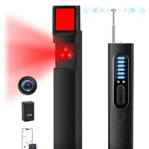 Produktbild: KUWUNG Wanzen Detektor RF, Versteckte Kamera Detektor, Hidden Camera Detector RF Versteckte Kamera, 6 Empfindlichkeitsstufen, Anti Aufnahme Detektoren für Hotel Büro Reisen