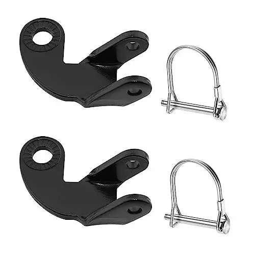 Produktbild: KUWUNG Fahrradanhänger Kupplung, Fahrrad Anhängerkupplung, Universal Fahrradanhänger Adapter, Fahrradanhänger Zubehör für Kinderanhänger, Fracht und Haustier, Schwarz