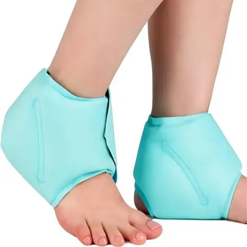 Produktbild: KUWUNG Kühlpads Fußgelenk, Kühlbandage Knöchel, Sprunggelenkbandage Mit Kühl, Bandage Achillessehne Gel Kühlmanschette,Fußknöchel Rheuma Chemotherapie Knöchelschmerzen Fußgelenkbandage Knöchelbandage