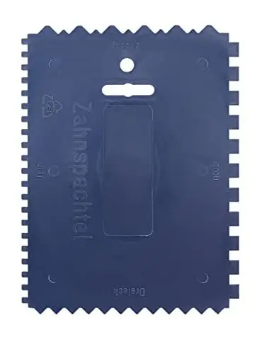 Produktbild: KWB Kunststoff-Zahnspachtel, Aufstreich-Spachtel, (4-seitig gezahnt, 180 x 130 mm), Maurer, Maler