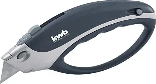 Produktbild: KWB Profi Messer mit geschlossenem (2 Trapez-und 2 Hakenklingen, Aufbewahrung im Griff, Metallgehäuse), 60 x 19