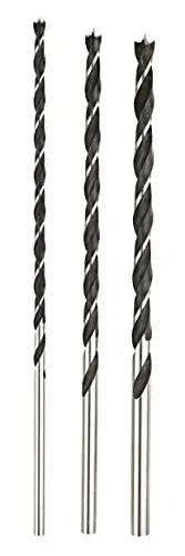 Produktbild: kwb 3-tlg. Balkenbohrer Set 250 mm in Industriequalität mit 1-Fasen Spiralform für präzise Bohrungen