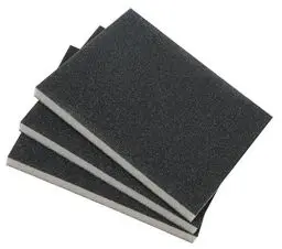 Produktbild: kwb 3-tlg. Schleifschwamm-Set mit feiner, mittlerer & grober Körnung für Holz und Metall – Schleif-Papier trocken und nass einsetzbar