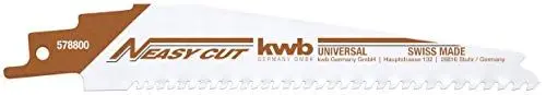 Produktbild: kwb Easy-Cut Säbel m Schaft, Verwendbar für alle BAU-Materialien, universal Abriss-Sägeblatt