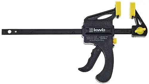 Produktbild: kwb Einhand-Zwinge mit Schnellentriegelung, Spann- und Spreizzwinge, Spannweite 100 mm, Spanntiefe 85 mm, zum Halten, Klemmen und verleimen