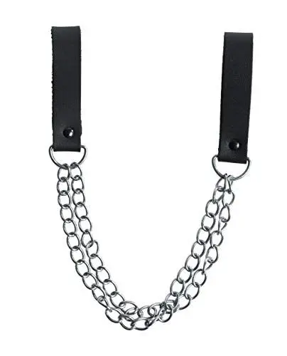 Produktbild: kwb Hammerkette mit Leder-Laschen, zimmermann gürtel, gürtel zubehör, robust, Silber/Schwarz