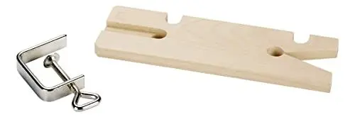 Produktbild: kwb Holz-Laubsägetisch mit Zwinge 4 mm, für Holzsägen und Laubsägebogen, 210 mm, Bügeltiefe 320 mm, Gewicht 168 Gramm, Klingenlänge 320 mm, Schnittwinkel 90 Grad