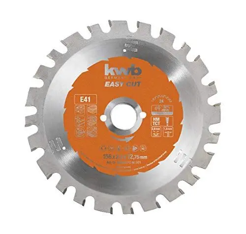 Produktbild: kwb Kreissägeblatt 156 x 12,75 mm, Made in Germany, Nagelfest, für Holz mit Metallresten, Universal Sägeblatt für z.B. Metalle, Holz und Kunstoffe