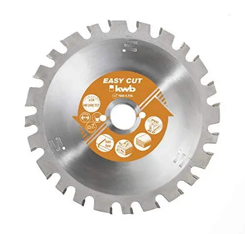 Produktbild: kwb Kreissägeblatt 210 x 30 mm, Made in Germany, Nagelfest, für Holz mit Metallresten, Universal Sägeblatt für z.B. Metalle, Holz und Kunstoffe