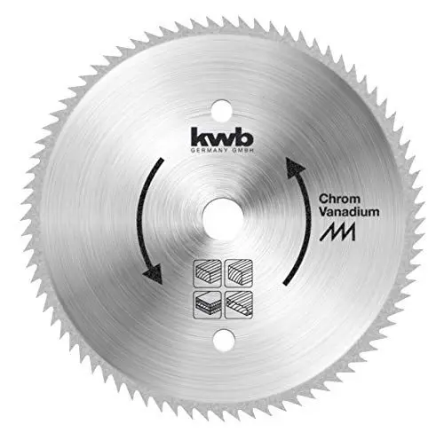 Produktbild: kwb Kreissägeblatt 350 x 30 mm, Made in Germany, feiner präziser Schnitt, Sägeblatt geeignet für Holzpaneele, Profilholz und Weichholz