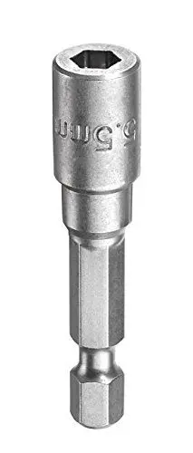Produktbild: kwb Magnetische 5 mm Bit-Stecknuss Professional aus TQ 60-Stahl (Antrieb:: 1/4 Zoll EQ 6.3 Sechskantschaft, ISO 1173, für Außen-Sechskantschrauben)