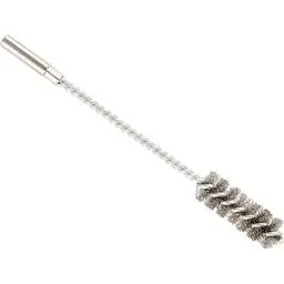Produktbild: kwb Runddraht-Bürste/Zylinderbürste fein, gewellt, Stahldraht, Ø 20 mm für Metall und Stein, Drahtbürste für Bohr-Maschine inkl. 8 mm Rundschaft, Rohrbürste f. Kessel/Heizung