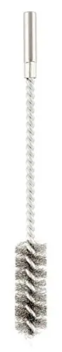 Produktbild: kwb Runddraht-Bürste/Zylinderbürste fein, gewellt, Stahldraht, Ø 38 mm für Metall und Stein, Drahtbürste für Bohr-Maschine inkl. 8 mm Rundschaft, Rohrbürste f. Kessel/Heizung
