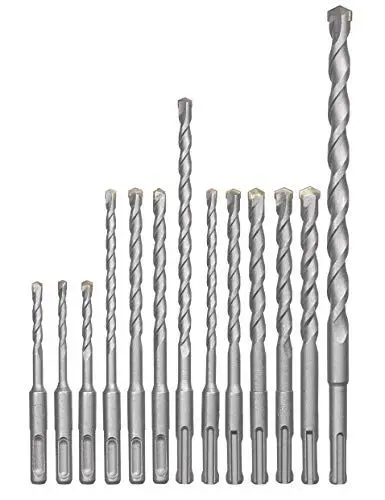 Produktbild: kwb SDS-Plus Hammer-Bohrer-Set, 12-teiliges Stein- u. Beton-Bohrer Satz im Kunstoff-Koffer