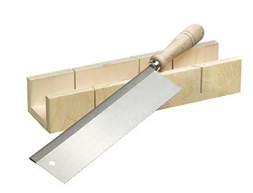Produktbild: kwb Schneidlade inkl. Feinsäge 250 mm, f. Winkel-Schnitte in Holz-Leisten u. Ä.