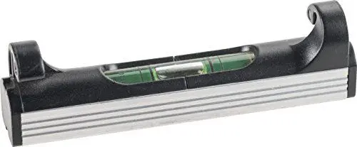 Produktbild: kwb Schnur-Wasserwaage für Richtschnüre/Maurerarbeiten - 78 mm klein - Mit Aluminium Unterseite - Genau und handlich - Ideal für Fundament- und Terrassenbau