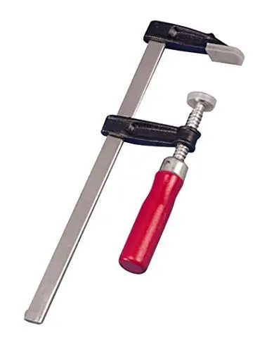 Produktbild: kwb Schraub-Zwinge mit Holzgriff 50x200 - Robuste Spannbacken und stabile Metallschiene - Für kraftvolles Fixieren und Verleimen von Werkstücken