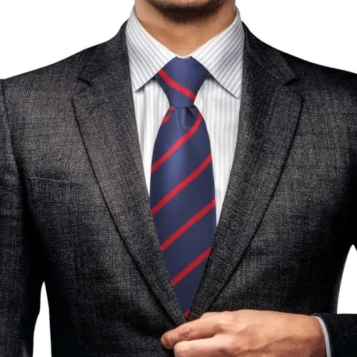 Produktbild: KWJEIULSOQ Schwarze Krawatte Krawatten für Herren, Clip-On Krawatten Verstellbarer Krawatten für Herren Krawatte mit Gummizug Krawatte Blau Krawatte für Büro Oder Festliche Veranstaltungen (C)