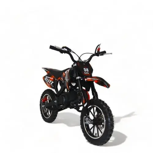Produktbild: KXD 708A 49cc 2Takt Kinder Dirt Cross Pocket Midi Enduro Dirtbike Enduro Motocrossbike Motocross Motorrad Cross 60cm Sitzhöhe 10 Zoll Vorderrad Motor Pocketbike