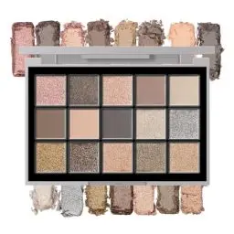 Produktbild: KYDA 15 Farben Smokey Eyeshadow Palette, Shimmer Matte Eyeshadow Makeup Palette, Hochpigmentierter Nude Toned Shadow Powder für Party Augen Make-Up
