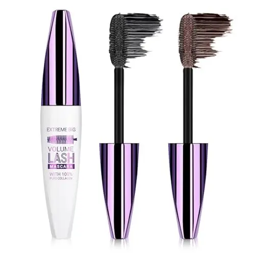 Produktbild: KYDA 5D Wimpern Mascara, Wasserfeste Wimperntusche für Länge und Volumen, bezaubernde Wimpern, nicht verschmierende Wimpern Mascara für Augen Makeup