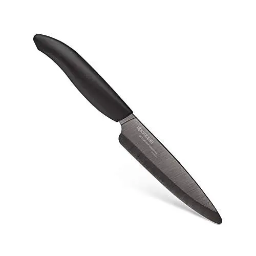 Produktbild: KYOCERA Gemüsemesser/Obstmesser Ergonomic Style - Black Blade, 11 cm (H.Nr. FK-110BK-BK)