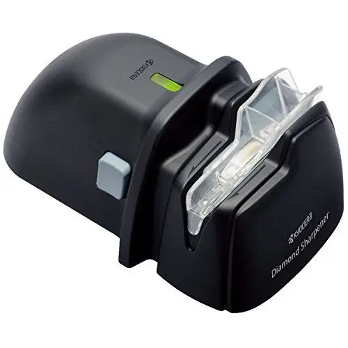Produktbild: Kyocera Diamant Messerschärfer Für Keramik- und Stahlklingen, Batteriebetrieben, effektives und einfaches Schleifen, Messerschärfer elektrisch, Wetzstahl für Messer, Messerschärfer Profi