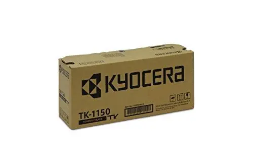Produktbild: Kyocera TK-1150 Toner Schwarz 1T02RV0NL0. Toner Drucker kompatibel für ECOSYS M2135dn, ECOSYS M2635dn, ECOSYS M2735dw, ECOSYS P2235dn, ECOSYS P2235dw. Original Tonerkartusche für bis zu 3000 Seiten