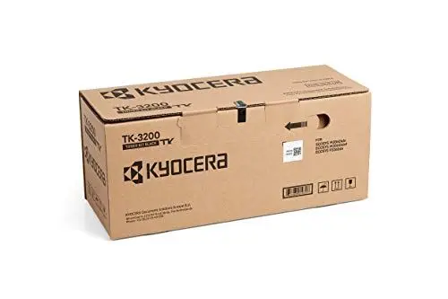 Produktbild: Kyocera TK-3200 Toner Schwarz. Original Tonerkartusche, Toner Drucker kompatibel für M3860idn, M3860idnf, P3260dn. Druckertoner für bis zu 40000 Seiten