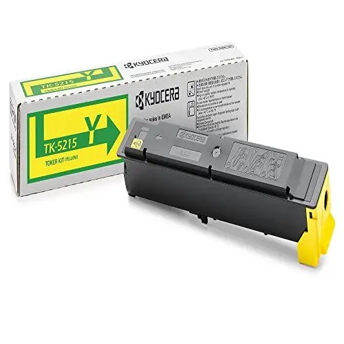 Produktbild: Kyocera TK-5215Y Toner Gelb. Original Tonerkartusche 1T02R6ANL0. Toner Drucker kompatibel für TASKalfa 406ci. Druckertoner für bis zu 15000 Seiten