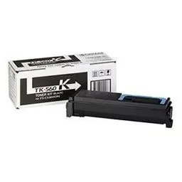 Produktbild: Kyocera TK-560K Toner Schwarz. Original Tonerkartusche 1T02HN0EU0. Toner Drucker kompatibel für ECOSYS P6030cdn, FS-C5300DN, FS-C5350DN. Drucker Toner für bis zu 1200 Seiten