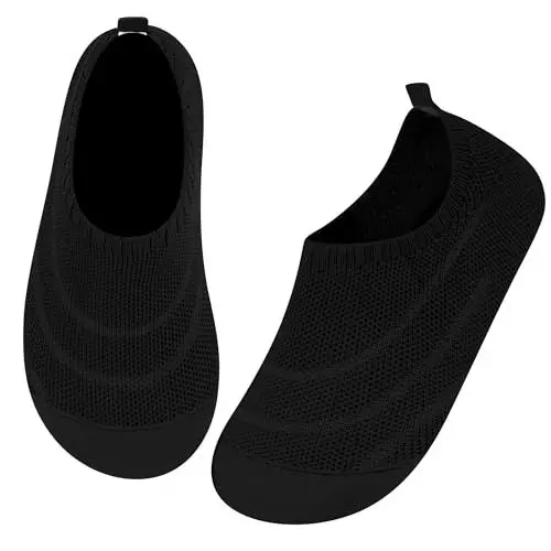 Produktbild: Kyopp Hausschuhe Kinder Turnschläppchen Mädchen Schläppchen Jungen rutschfest Leichte Pantoffeln Kinder Hausschuhe Atmungsaktive Weich Sommer/Winter