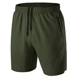 Produktbild: Kyopp Kurze Hosen Herren mit Reißverschlusstasche Schnell Trocknend Sporthose Leicht Atmungsaktiv Sport Shorts