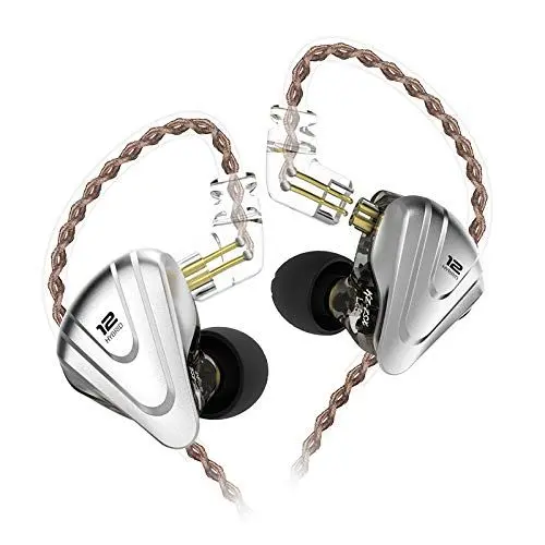 Produktbild: KZ ZSX 5BA 2DD 12Units Hybrid Technologie HiFi Kopfhörer (Ohne Mikrofon, Schwarz)