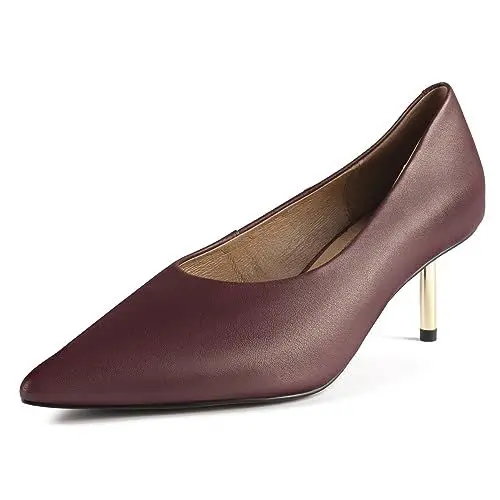 Produktbild: L37 HANDMADE SHOES Damen Damenpumps I High Heels I Naturleder I Handgefertigte Schuhe I Einzigartiger Stil I Deja Vu Pump, Bordeaux, 39 EU