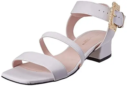 Produktbild: L37 HANDMADE SHOES Damen Is dat rechts Heeled Sandal, Weiß, 38 EU