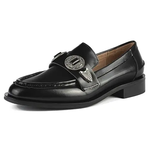 Produktbild: L37 HANDMADE SHOES Damen Naturleder I Handgefertigte Schuhe I Einzigartiger Stil I The Gambler Loafer, Black, 41 EU